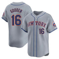 Lashops NY.Mets #16 Dwight Gooden Player Gray Road Limited Home Stitched Jerseys