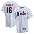 Lashops NY.Mets #16 Dwight Gooden Player White Home Replica Stitched Jerseys