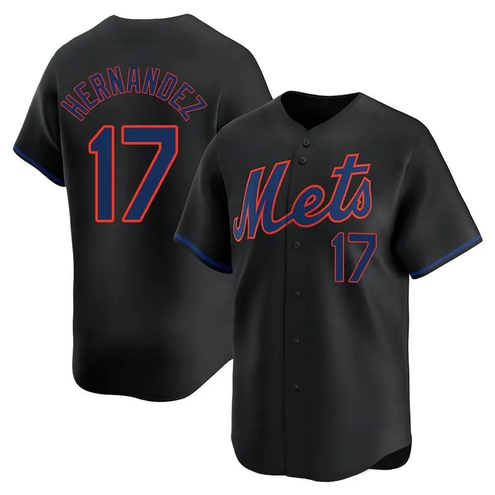 Lashops NY.Mets #17 Keith Hernandez Player Black Alternate Home Limited Stitched Jerseys