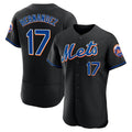 Lashops NY.Mets #17 Keith Hernandez Player Black Replica Home Limited Elite Stitched Jerseys