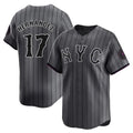 Lashops NY.Mets #17 Keith Hernandez Player Gray City Connect Limited Stitched Jerseys