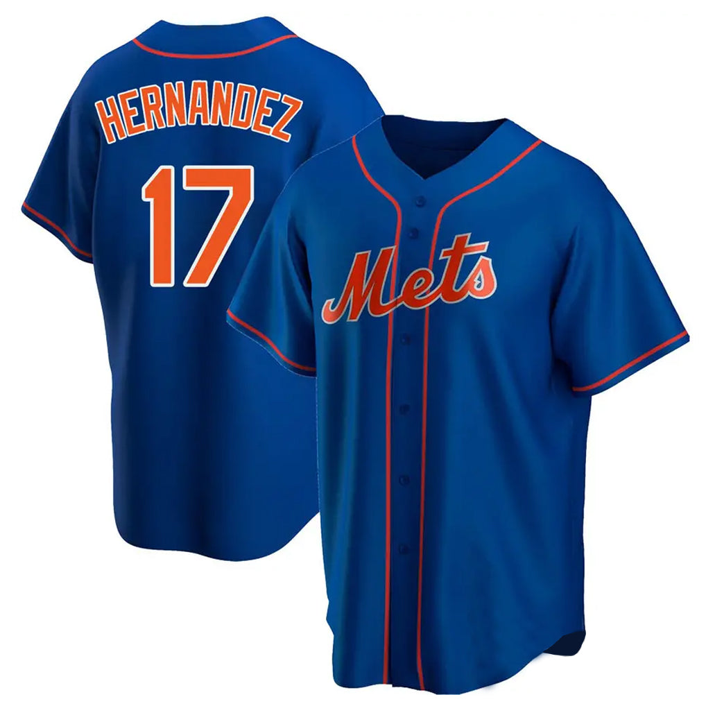 Lashops NY.Mets #17 Keith Hernandez Player Royal Home Game Stitched Jerseys