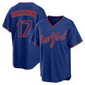 Lashops NY.Mets #17 Keith Hernandez Player Royal T-shirt Home Game Stitched Jerseys