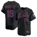 Lashops NY.Mets #19 Bo Bichette Player Black Alternate Home Limited Stitched Jerseys