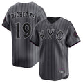 Lashops NY.Mets #19 Bo Bichette Player Gray City Connect Limited Stitched Jerseys