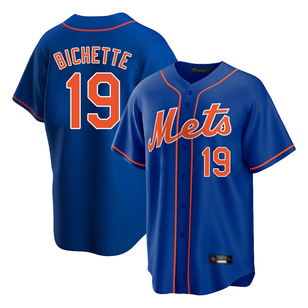 Lashops NY.Mets #19 Bo Bichette Player Royal Home Game Stitched Jerseys