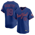 Lashops NY.Mets #19 Bo Bichette Player Royal T-shirt Home Limited Elite Stitched Jerseys