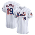 Lashops NY.Mets #19 Bo Bichette Player White Home Limited Elite Stitched Jerseys