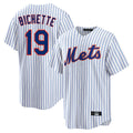 Lashops NY.Mets #19 Bo Bichette Player White Home Replica Stitched Jerseys