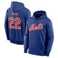 Lashops NY.Mets #22 Juan Soto Player Royal Club Pullover Hoodie Game Stitched Jerseys
