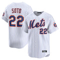 Lashops NY.Mets #22 Juan Soto Player White Home Limited Stitched Jerseys