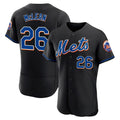 Lashops NY.Mets #26 Nolan McLean Player Black Replica Home Limited Elite Stitched Jerseys