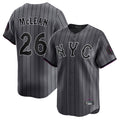 Lashops NY.Mets #26 Nolan McLean Player Gray City Connect Limited Stitched Jerseys