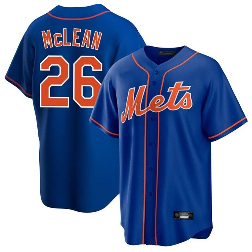 Lashops NY.Mets #26 Nolan McLean Player Royal Home Game Stitched Jerseys
