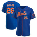 Lashops NY.Mets #26 Nolan McLean Player Royal Limited Elite Home Stitched Jerseys