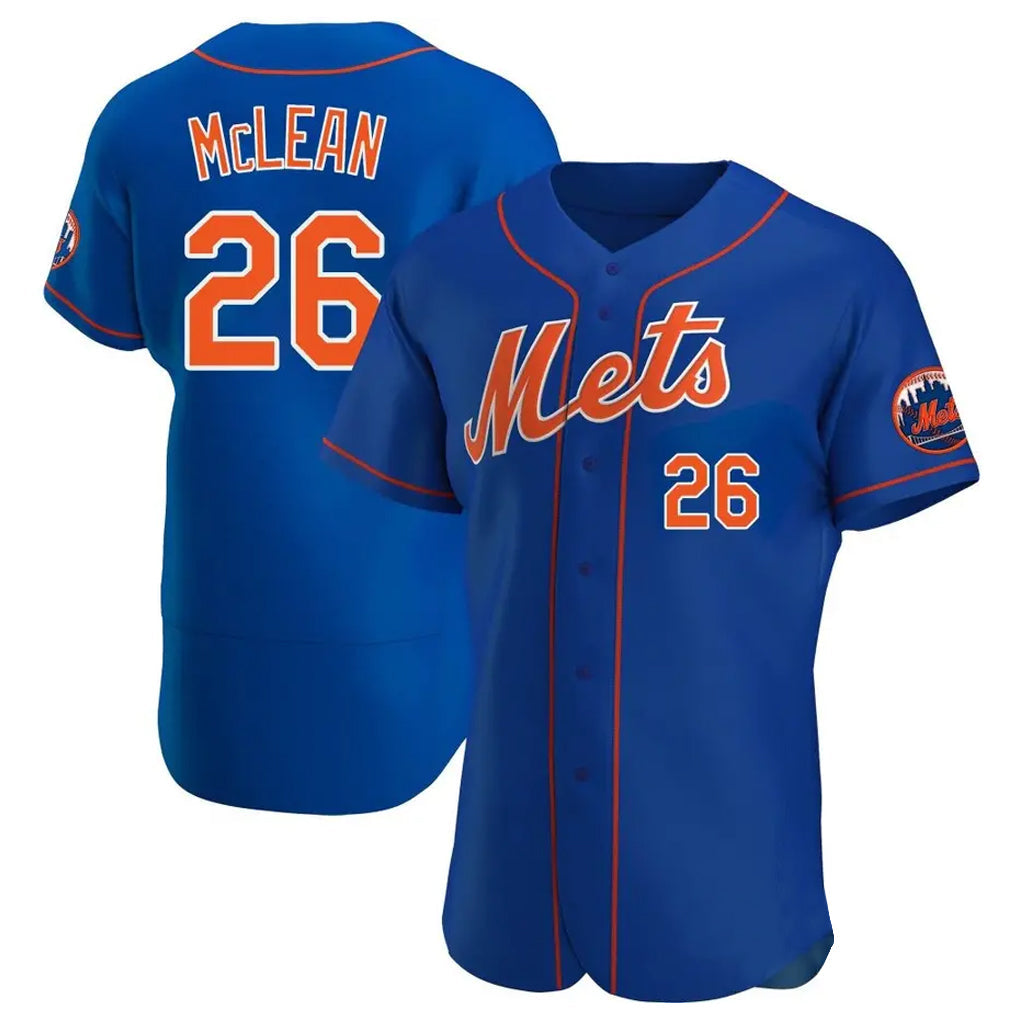 Lashops NY.Mets #26 Nolan McLean Player Royal Limited Elite Home Stitched Jerseys