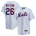 Lashops NY.Mets #26 Nolan McLean Player White Home Game Stitched Jerseys