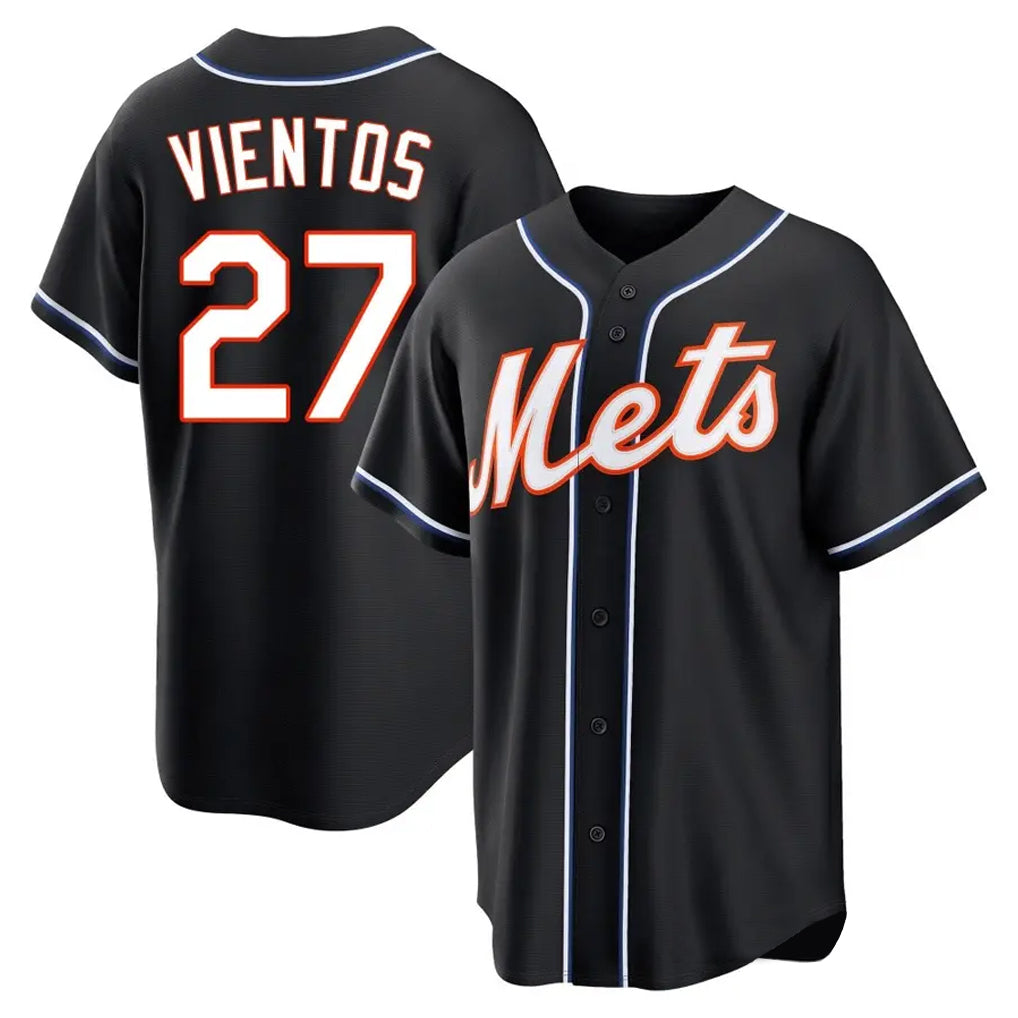 Lashops NY.Mets #27 Mark Vientos Player Black Fashion Out Game Stitched Jerseys