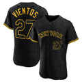 Lashops NY.Mets #27 Mark Vientos Player Black Snake Skin City Home Limited Elite Stitched Jerseys