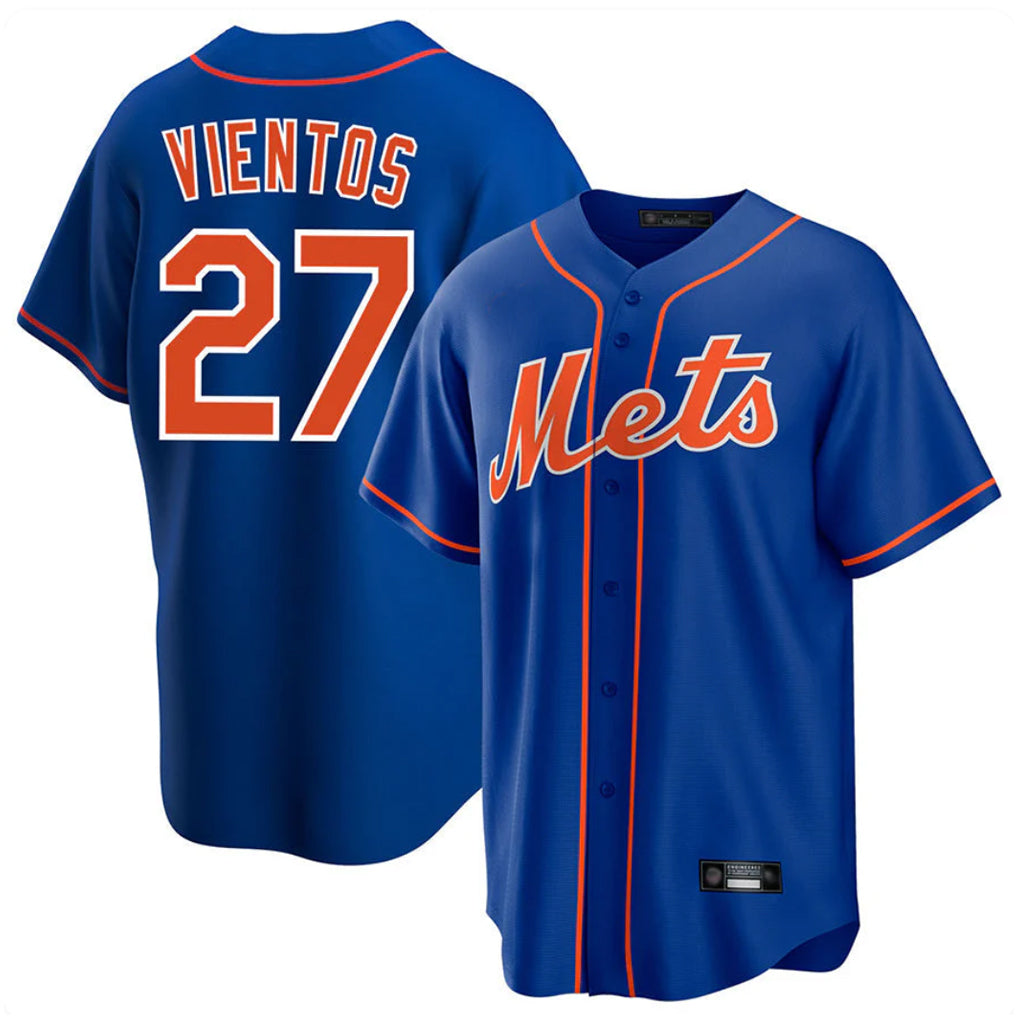 Lashops NY.Mets #27 Mark Vientos Player Royal Home Game Stitched Jerseys