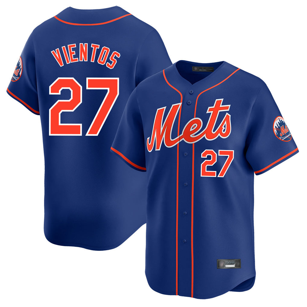 Lashops NY.Mets #27 Mark Vientos Player Royal Home Limited Stitched Jerseys