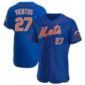 Lashops NY.Mets #27 Mark Vientos Player Royal Limited Elite Home Stitched Jerseys