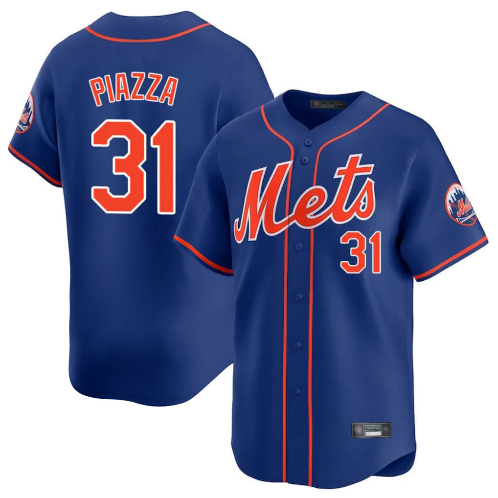Lashops NY.Mets #31 Mike Piazza Player Royal Home Limited Stitched Jerseys