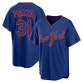 Lashops NY.Mets #31 Mike Piazza Player Royal T-shirt Home Game Stitched Jerseys