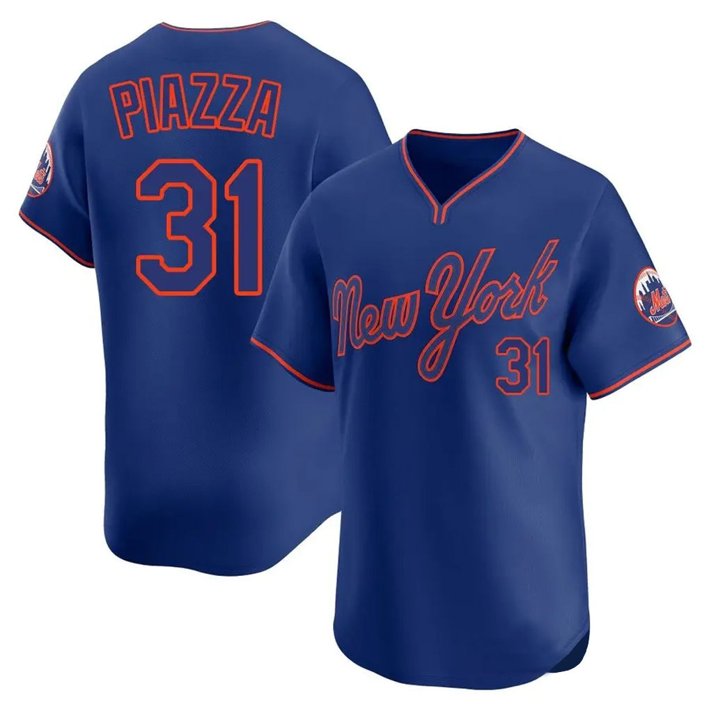 Lashops NY.Mets #31 Mike Piazza Player Royal T-shirt Home Limited Elite Stitched Jerseys