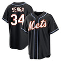 Lashops NY.Mets #34 Kodai Senga Player Black Fashion Out Game Stitched Jerseys