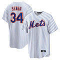 Lashops NY.Mets #34 Kodai Senga Player White Home Replica Stitched Jerseys