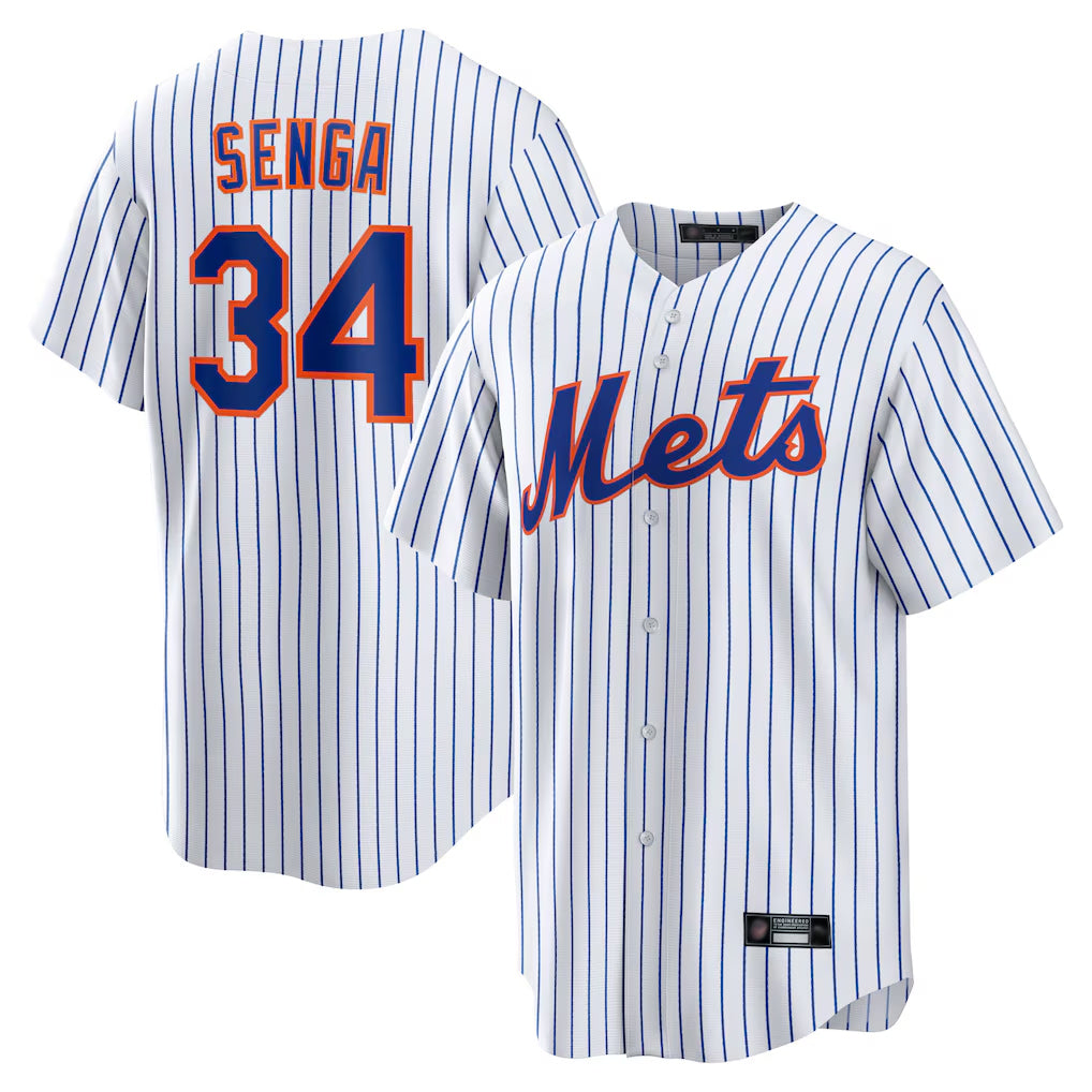 Lashops NY.Mets #34 Kodai Senga Player White Home Replica Stitched Jerseys