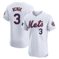 Lashops NY.Mets #3 Carson Benge Player White Home Limited Elite Stitched Jerseys