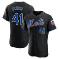Lashops NY.Mets #41 Tom Seaver Player Black Replica Home Limited Elite Stitched Jerseys