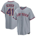 Lashops NY.Mets #41 Tom Seaver Player Gray Road Home Game Stitched Jerseys