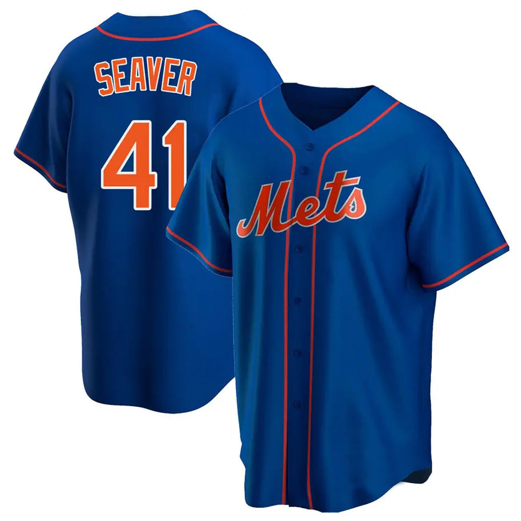 Lashops NY.Mets #41 Tom Seaver Player Royal Home Game Stitched Jerseys