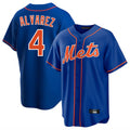 Lashops NY.Mets #4 Francisco Alvarez Player Royal Home Game Stitched Jerseys