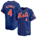 Lashops NY.Mets #4 Francisco Alvarez Player Royal Home Limited Stitched Jerseys