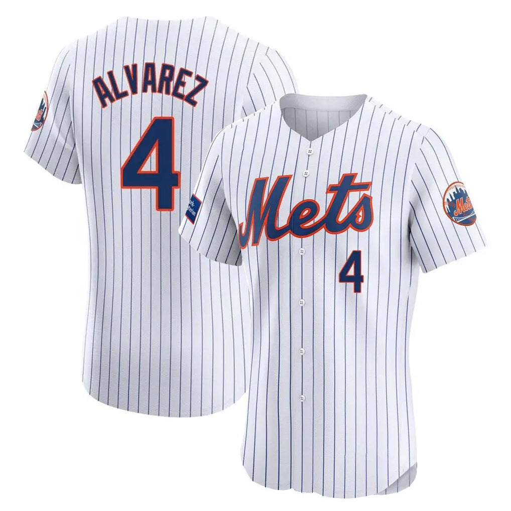 Lashops NY.Mets #4 Francisco Alvarez Player White Home Limited Elite Stitched Jerseys