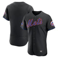 Lashops NY.Mets Blank Player Black Alternate Elite Home Limited Stitched Jerseys