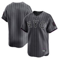 Lashops NY.Mets Blank Player Gray City Connect Limited Stitched Jerseys