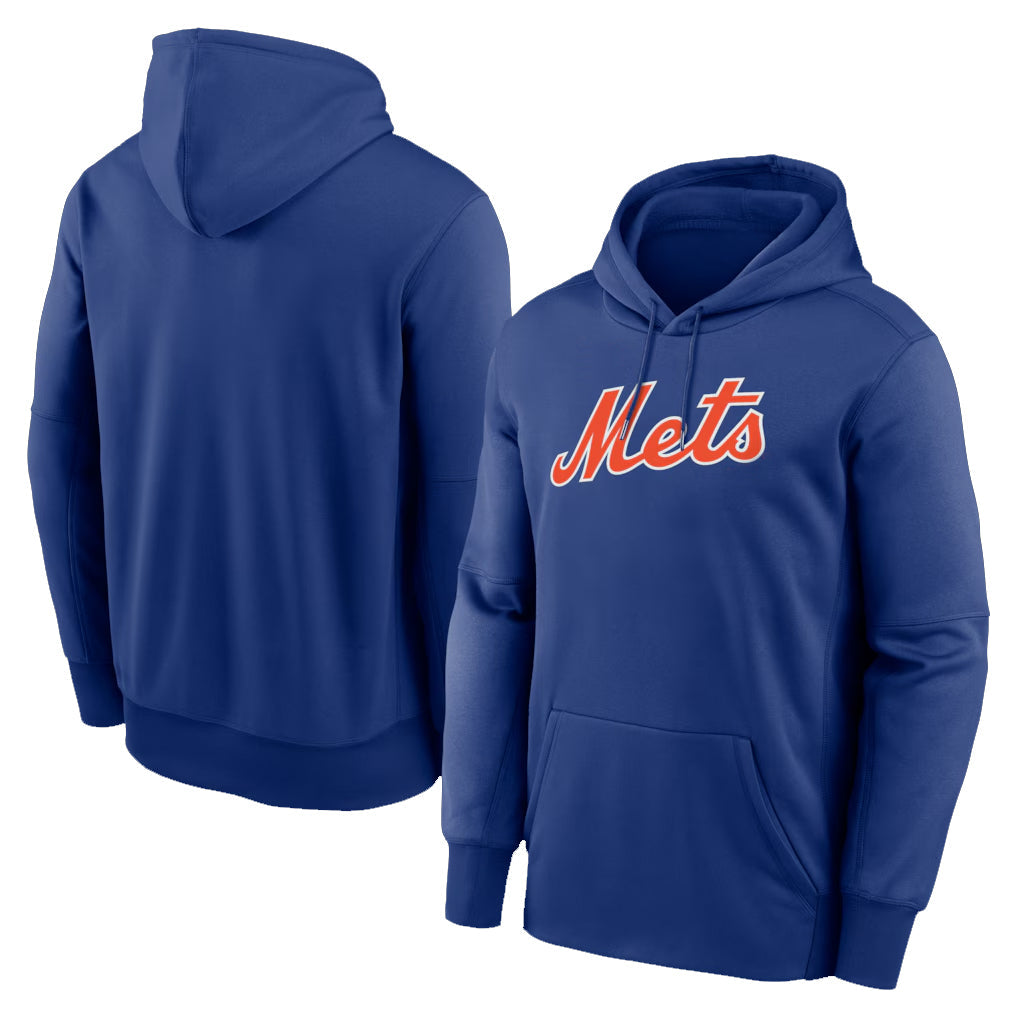 Lashops NY.Mets Blank Player Royal Primary Therma Hoodie Stitched Jerseys