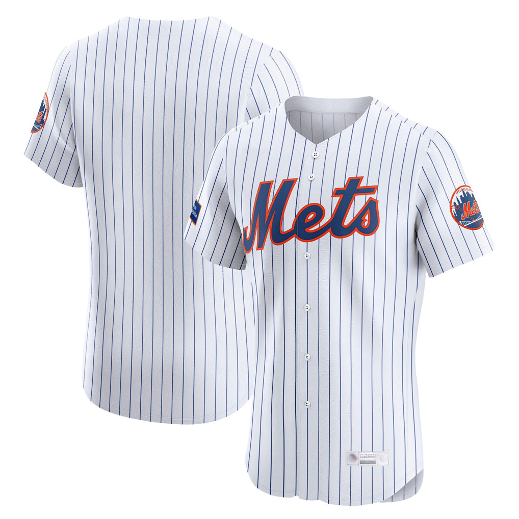 Lashops NY.Mets Blank Player White Home Limited Elite Stitched Jerseys