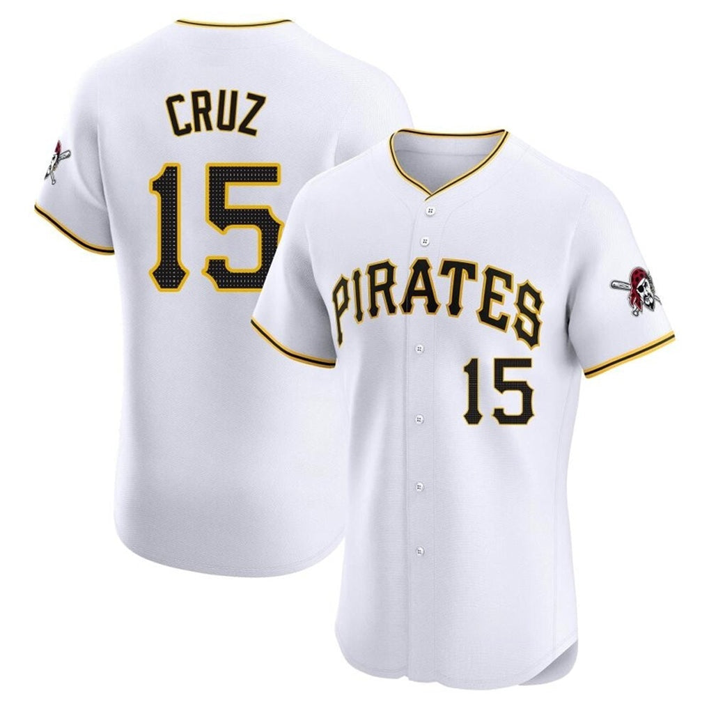 Lashops P.Pirates #15 Oneil Cruz Player White Home Limited Elite Stitched Jerseys
