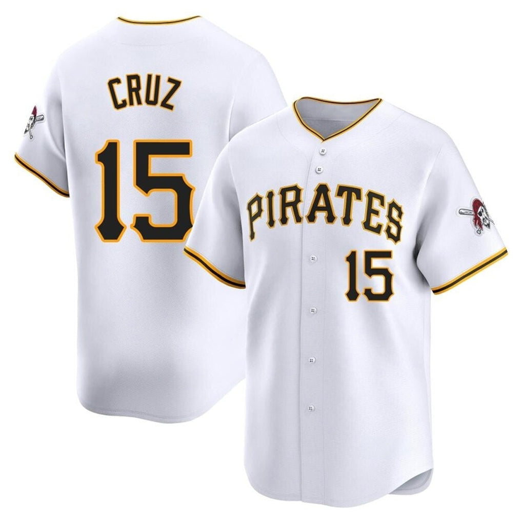 Lashops P.Pirates #15 Oneil Cruz Player White Home Limited Stitched Jerseys