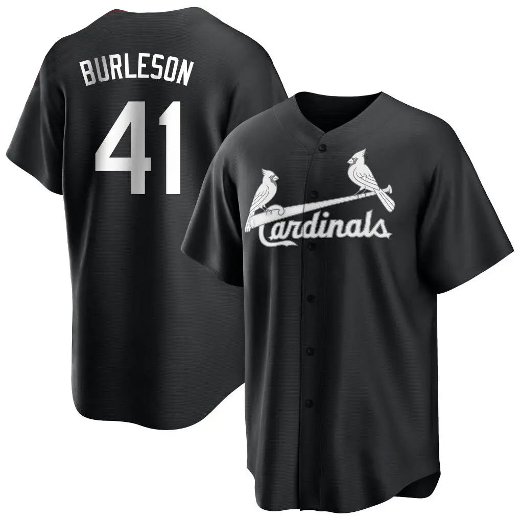 Lashops  St. Louis Cardinals #41 Alec Burlesona Player Black City Connect Home Limited Stitched Jerseys