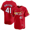 Lashops  St. Louis Cardinals #41 Alec Burlesona Player Red City Connect Limited Stitched Jerseys