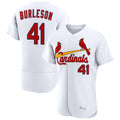Lashops  St. Louis Cardinals #41 Alec Burlesona Player White Home Limited Elite Stitched Jerseys