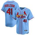 Lashops  St. Louis Cardinals #41 Alec Burlesona Player Light Blue Home Limited Stitched Jerseys
