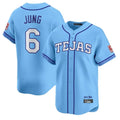 Lashops  T.Rangers #6 Josh Jung Player Light Blue 2026 City Connect Limited Stitched Jerseys